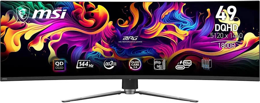 MSI MPG 491CQP 49 pouces OLED - vue 1