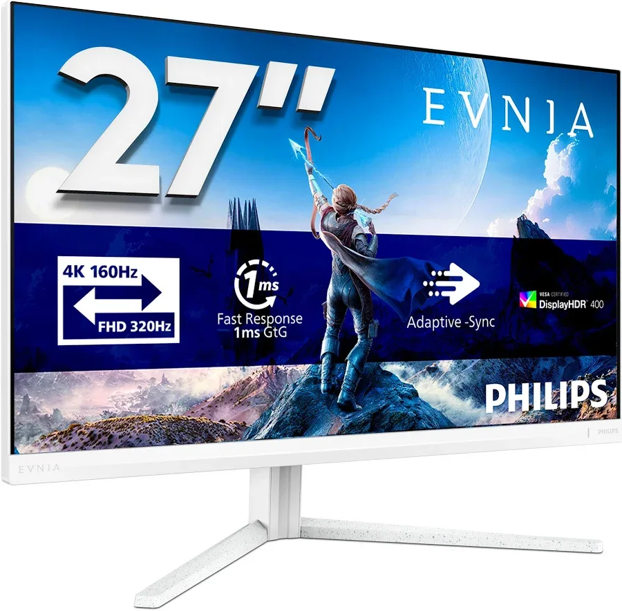Philips 27 pouces 4K 160Hz Blanc - vue 2
