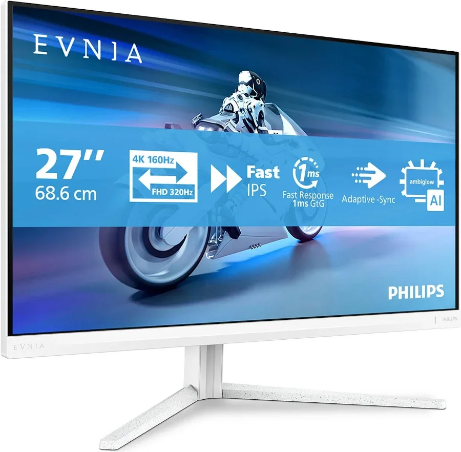 Philips 27 pouces 4K 160Hz Blanc - vue 3