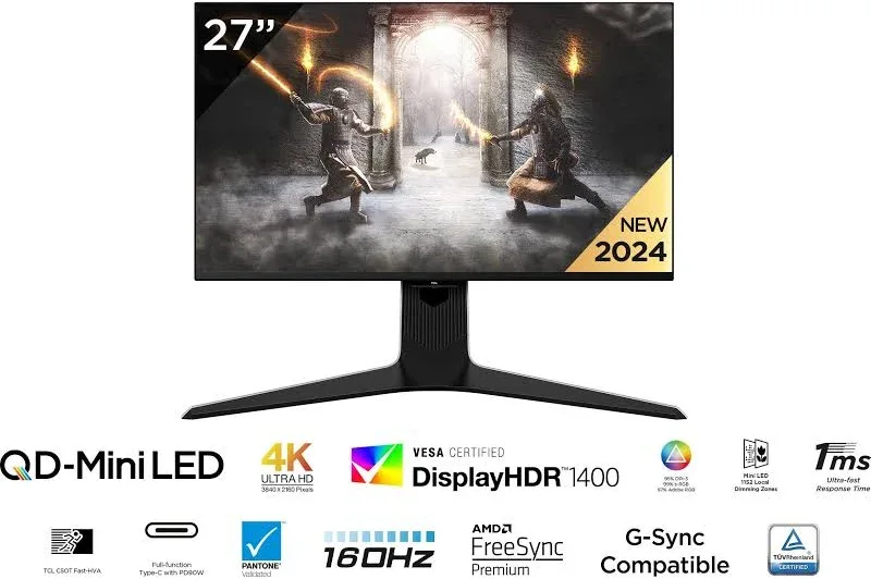 TCL 27R83U 27 pouces QD-Mini LED 4K - vue 3
