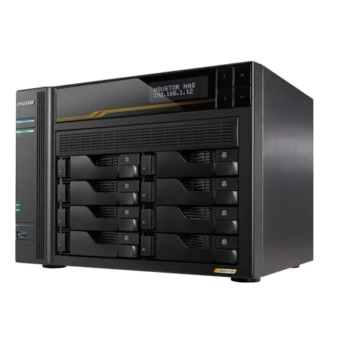 ASUSTOR Lockerstor 8 Gen3 NAS 8 Baies - vue 2