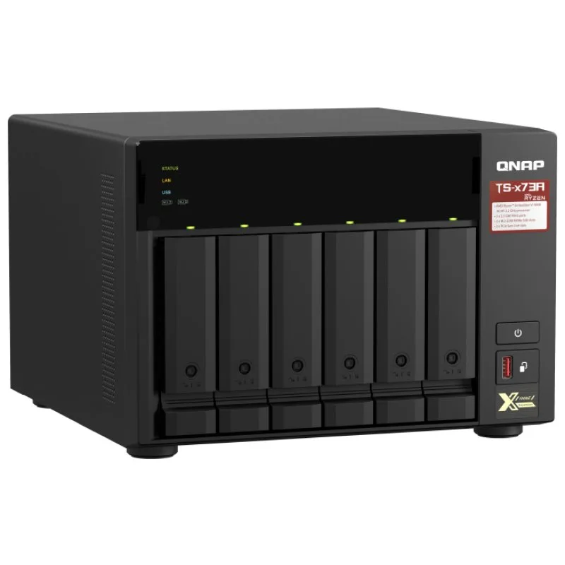 QNAP TS-673A NAS 6 baies 8Go - vue 4