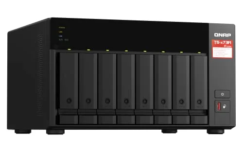 QNAP TS-873A NAS 8 baies 8GB RAM 2x2.5GbE - vue 3
