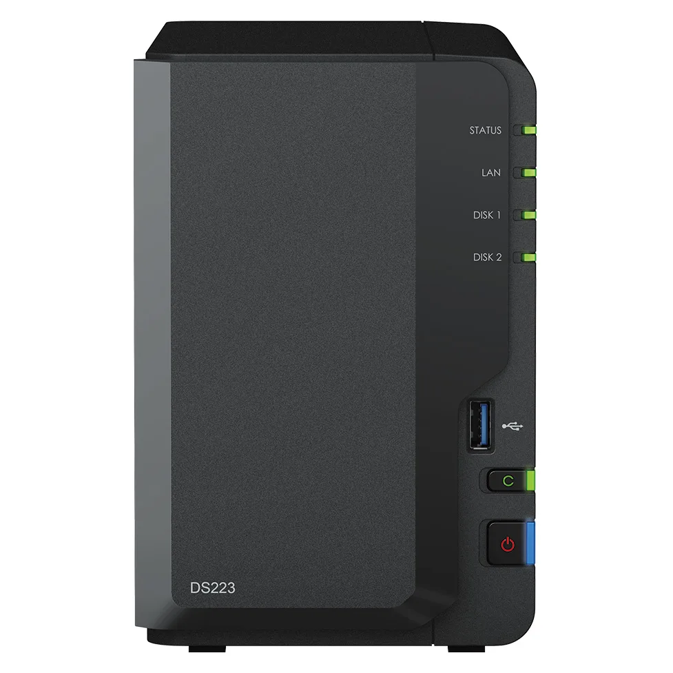Serveur NAS Synology DS223 28To avec 2x WD Red Plus 14To - vue 1
