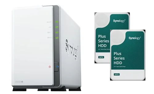 Serveur NAS Synology DS223J 16To (2x8To)