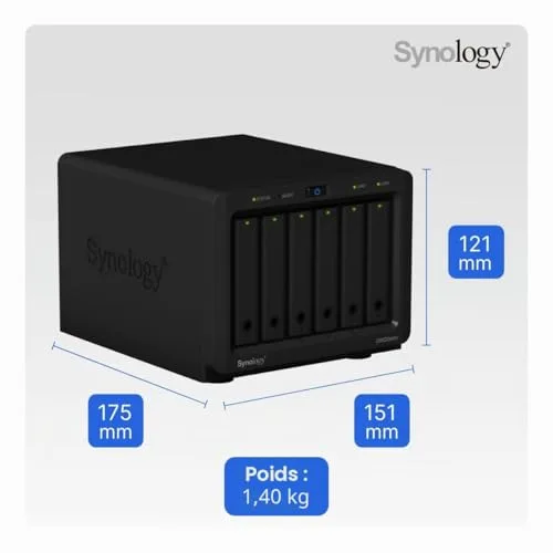 Serveur NAS Synology DS620slim 6 baies 2 Go - vue 6