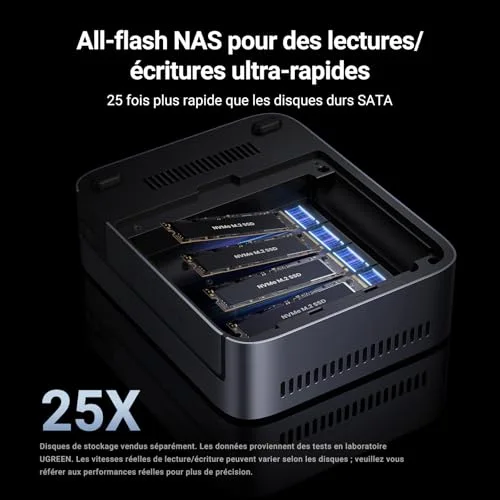 UGREEN NASync DXP480T Plus NAS 4 Baies SSD - vue 2