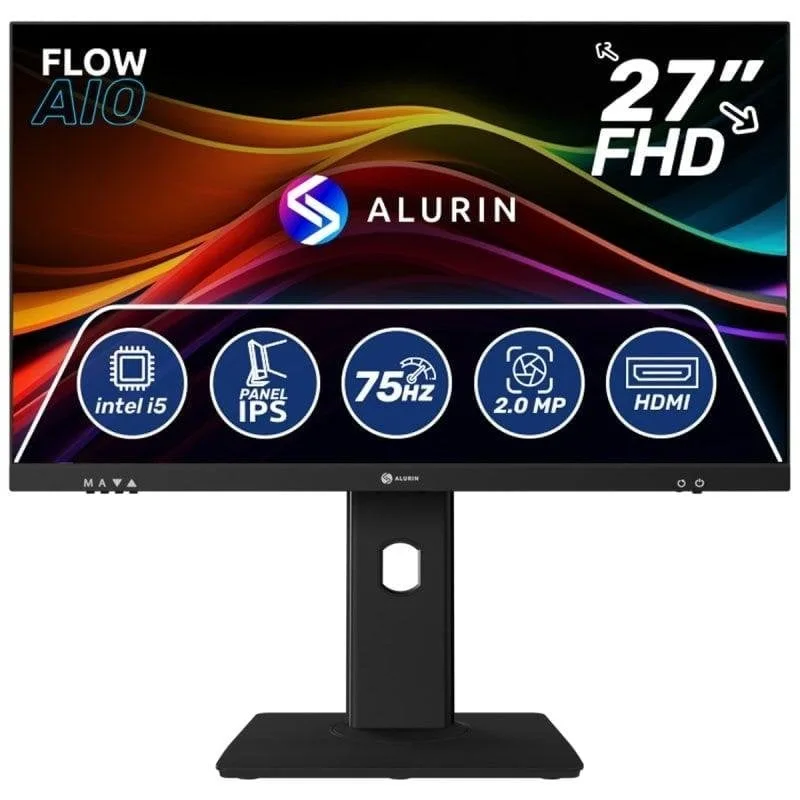 PC fixe PC Tout-en-un Alurin Flow i5-12400 27" 16Go 500Go