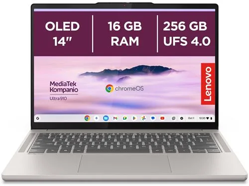 PC portable Chromebook Lenovo 14M9610 14" OLED 16 Go RAM 256 Go SSD