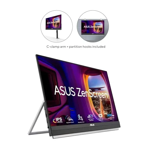 Ecran PC portable Asus ZenScreen MB229CF 215 Noir - vue 3