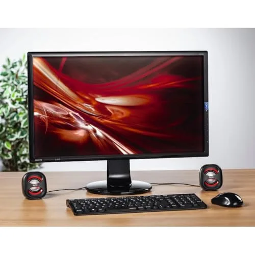 Enceinte pour ordinateur portable Sonic Mobil 183 Noire/rouge - vue 4