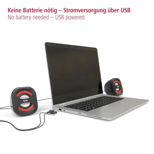 Enceinte pour ordinateur portable Sonic Mobil 183 Noire/rouge - vue 9