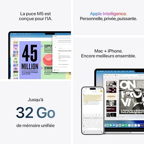 MacBook Air 13" M5 24Go 1To - vue 5