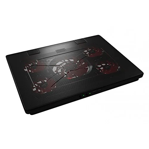 MARS GAMING MNBC2 Tapis de refroidissement pour ordinateur portable 17.3 120 mm-70 mm noir rouge - vue 2