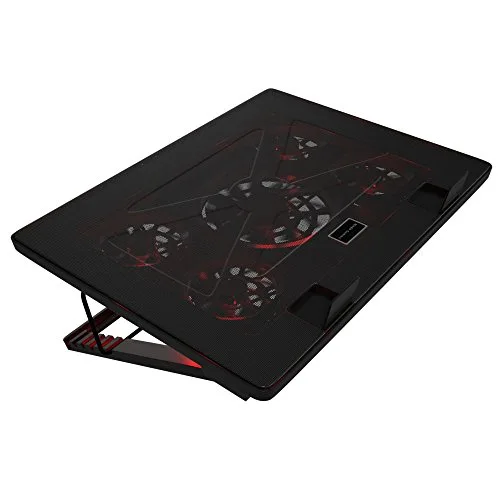 MARS GAMING MNBC2 Tapis de refroidissement pour ordinateur portable 17.3 120 mm-70 mm noir rouge - vue 5