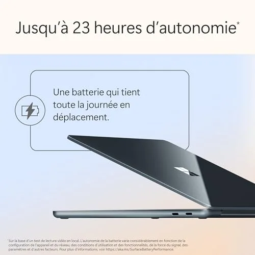 Microsoft Surface Laptop 13,8 Snapdragon X Plus 16 Go 512 Go - vue 3