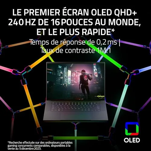 Ordinateur Portable Gaming - Razer - Blade 16 (2024) - 16 OLED QHD+ 240Hz - Intel i9 - RTX 4080 - vue 2