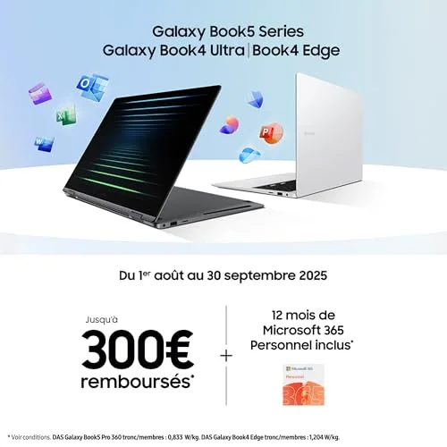 Samsung Galaxy Book5 360 15,6" Ultra 5 16Go 512Go - vue 2