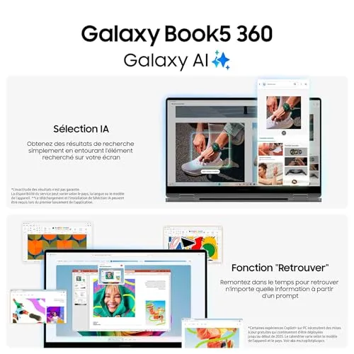 Samsung Galaxy Book5 360 15,6" Ultra 5 16Go 512Go - vue 3