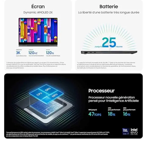 Samsung Galaxy Book5 Pro 360 16" - vue 4