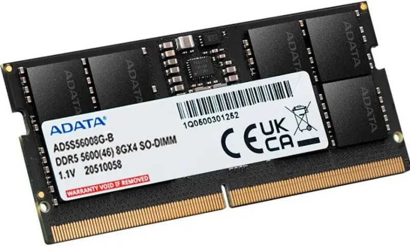 ADATA AD5S56008G-S 8 Go DDR5 4800 MHz - vue 3