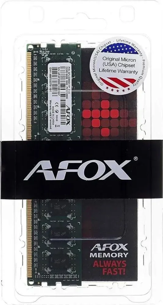 AFOX 8 Go DDR3 1600 MHz - vue principale