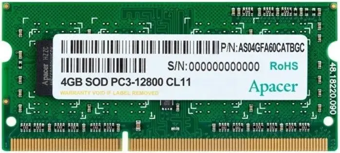 Apacer DV 4 Go DDR3 1600 MHz - vue principale