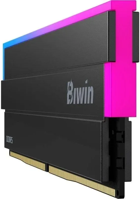 Biwin Black Opal 48 Go Kit 2x24Go DDR5 6000 MHz RGB - vue 3