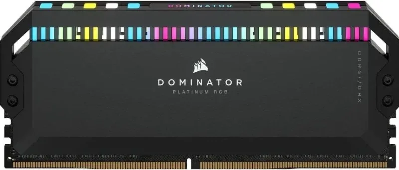 Corsair Dominator Platine 32 Go Kit 2x16Go DDR5 6200 MHz RGB - vue 3