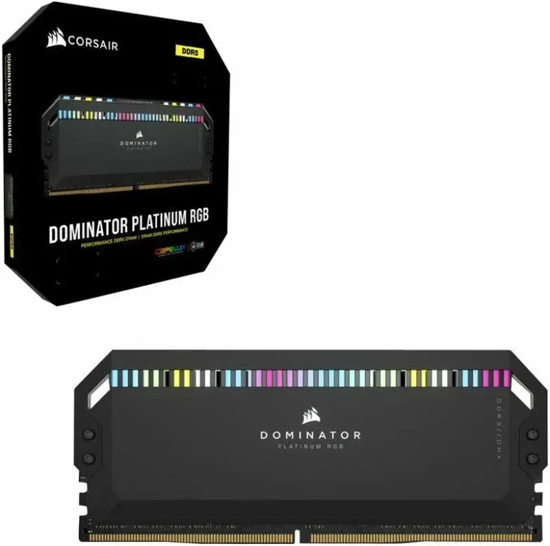 Corsair Dominator Platinum 32 Go Kit 2x16Go DDR5 5200 MHz RGB - vue 2