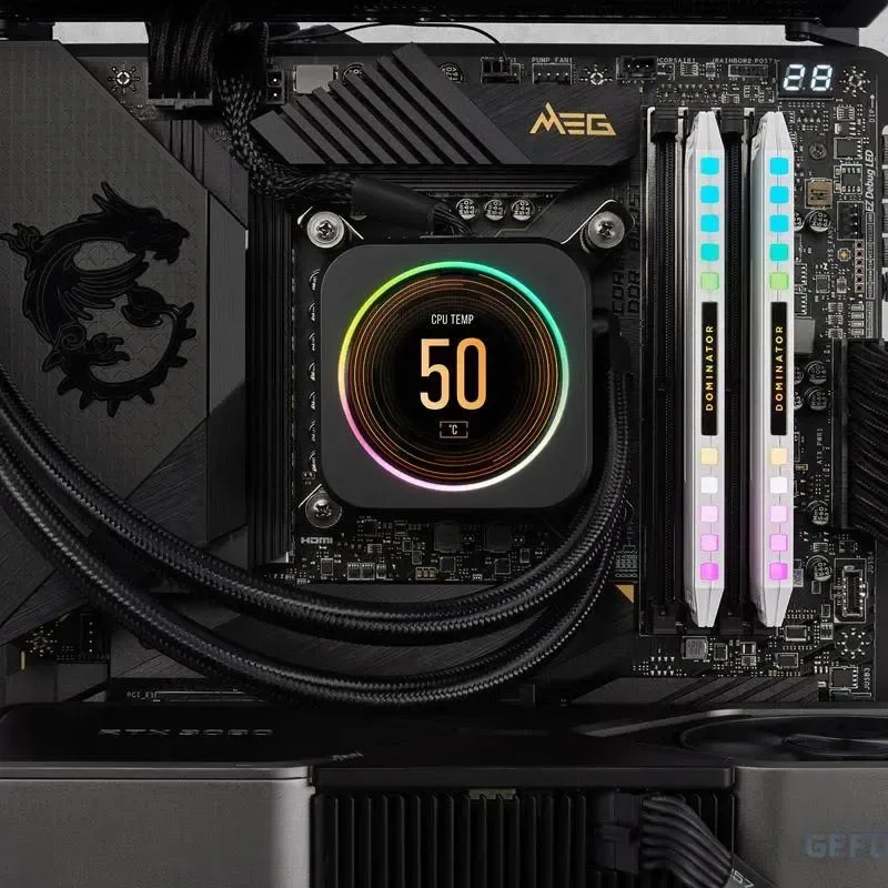 Corsair Dominator Platinum RGB 32 Go Kit 2x16Go DDR5 6200 MHz - vue 5