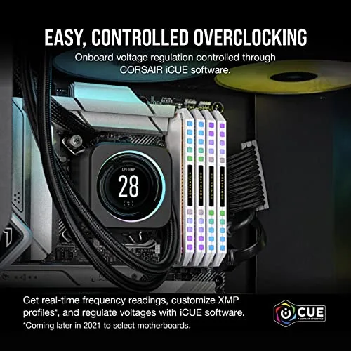Corsair Dominator Platinum RGB 64 Go Kit 2x32Go DDR5 5600 MHz - vue 6