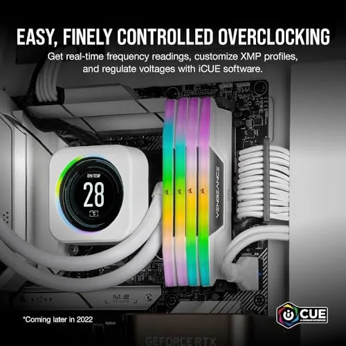 Corsair Dominator Platinum RGB 64 Go Kit 2x32Go DDR5 6400 MHz - vue 4