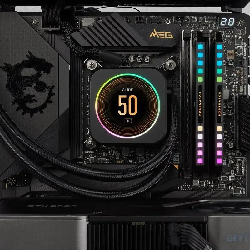 Corsair Dominator Platinum RGB 64 Go Kit 2x32Go DDR5 6600 MHz - vue 5