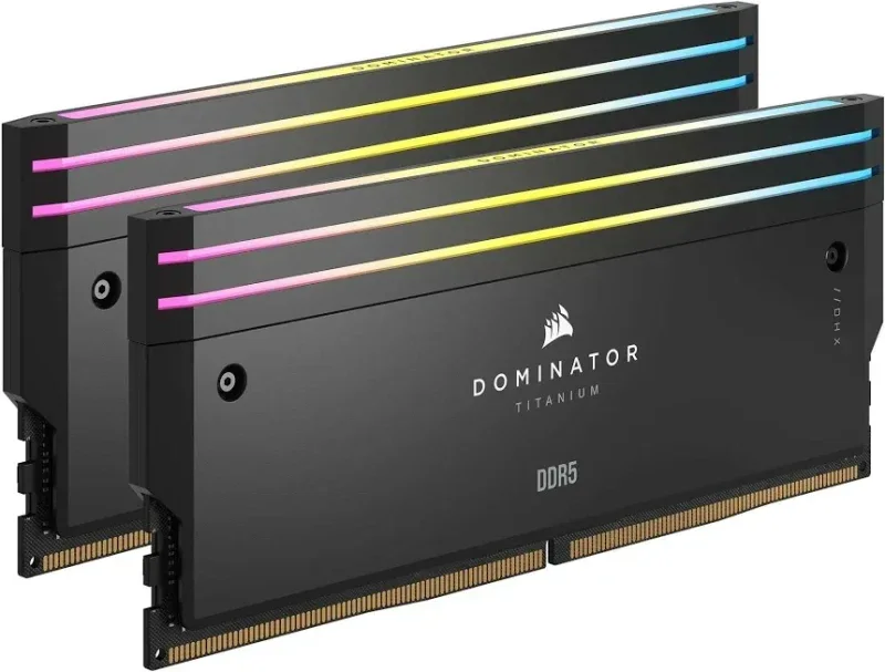 Corsair Dominator Titanium 48 Go Kit 2x24Go DDR5 7200 MHz - vue 2