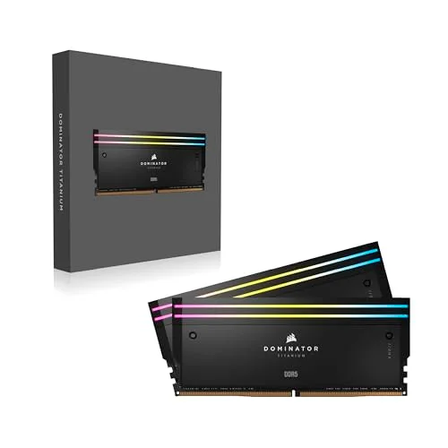 Corsair Dominator Titanium 64 Go Kit 2x32Go DDR5 6400 MHz - vue 7