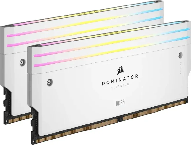 Corsair Dominator Titanium 64 Go Kit 2x32Go DDR5 6400 MHz RGB - vue 2