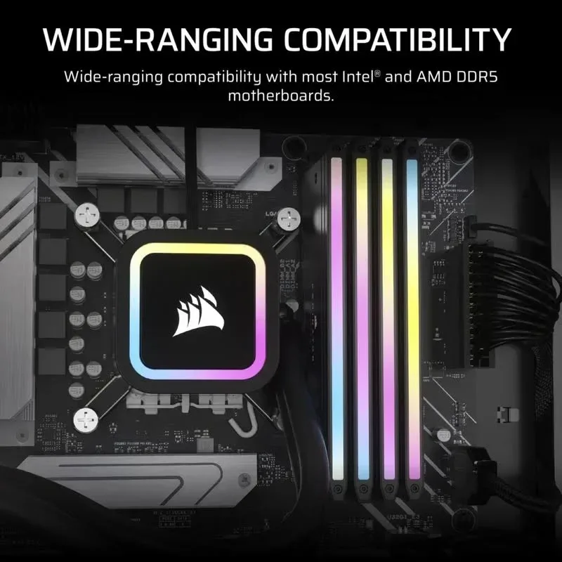 Corsair Dominator Titanium Kit 2x DDR5 RGB - vue 5
