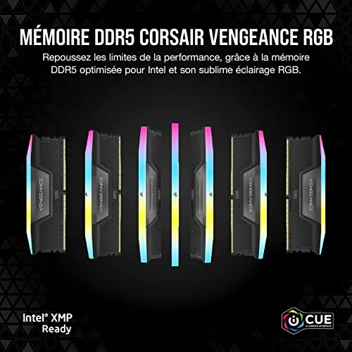 Corsair RGB 8 Go DDR5 5200 MHz - vue 2
