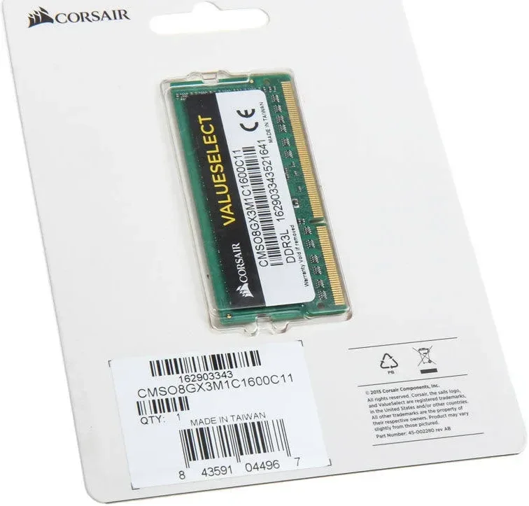 Corsair Value Select 8 Go DDR3 1600 MHz - vue 4