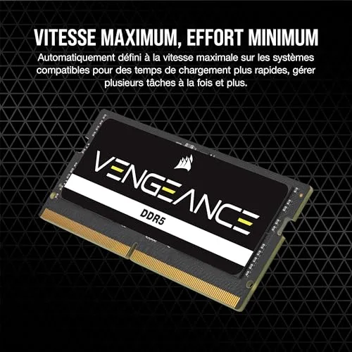 Corsair Vengeance 16 Go DDR5 5200 MHz - vue 3