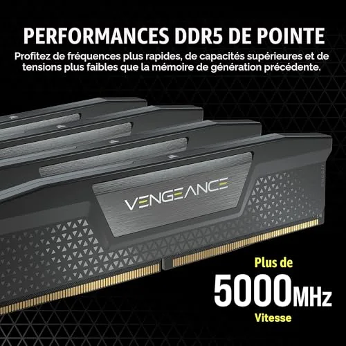 Corsair Vengeance 48 Go Kit 2x24Go DDR5 5600 MHz - vue 3