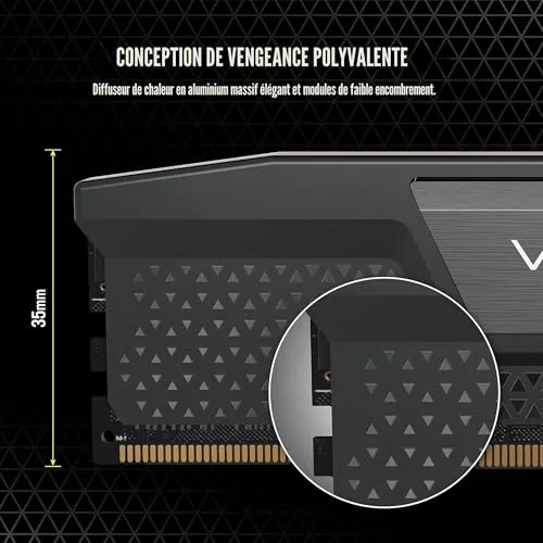 Corsair Vengeance 48 Go Kit 2x24Go DDR5 5600 MHz - vue 5