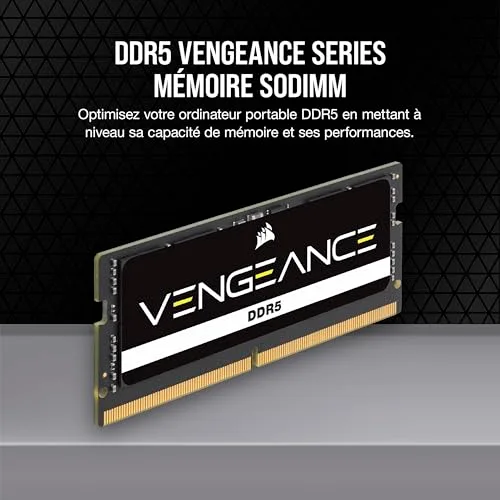 Corsair Vengeance 64 Go Kit 2x32Go DDR5 5600 MHz - vue 2