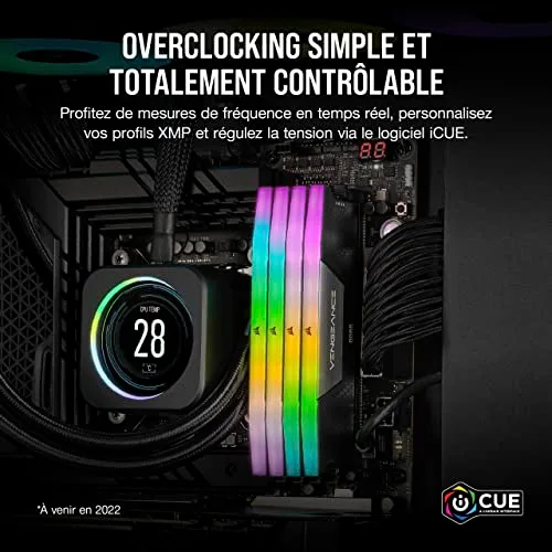 Corsair Vengeance 64 Go Kit 2x32Go DDR5 6000 MHz - vue 5