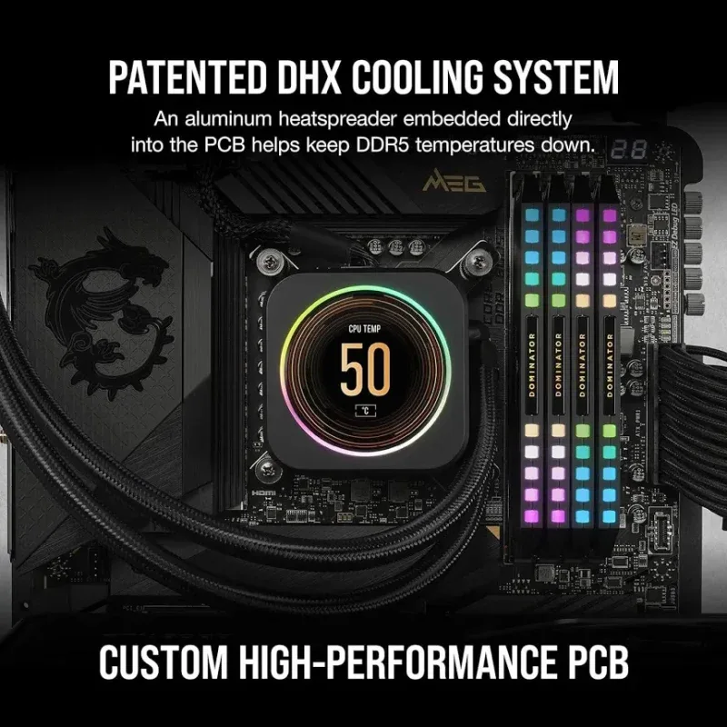 Corsair Vengeance 64 Go Kit 4x16Go DDR5 6200 MHz - vue 5