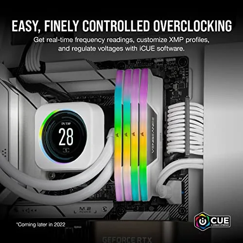 Corsair Vengeance RGB 32 Go Kit 2x16Go DDR5 5200 MHz - vue 5