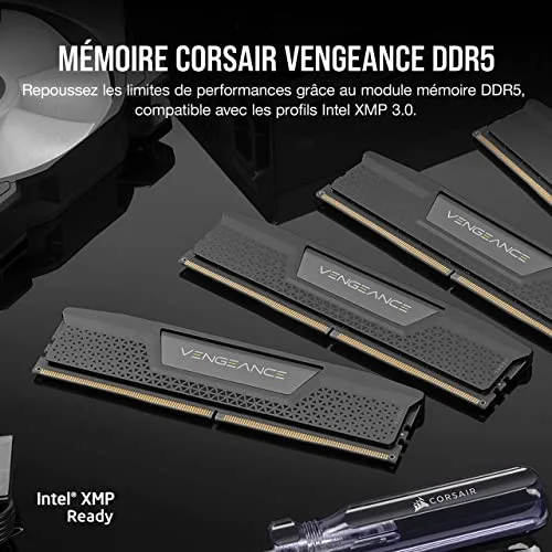 Corsair Vengeance RGB 32 Go Kit 2x16Go DDR5 6000 MHz - vue 2