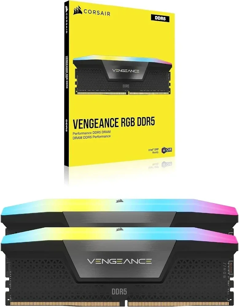Corsair Vengeance RGB 32 Go Kit 2x16Go DDR5 6200 MHz RGB - vue 2