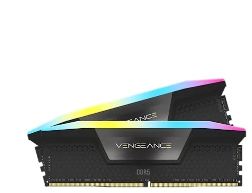Memoire RAM Corsair Vengeance RGB 64 Go Kit 4x16Go DDR5 6000 MHz